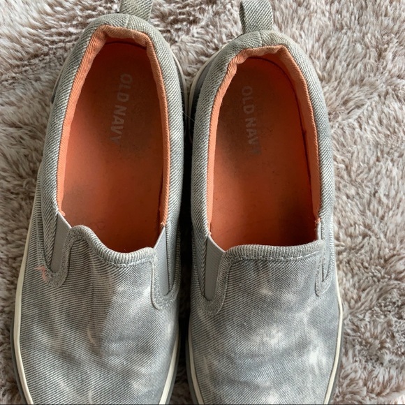 Canvas Slip-on Sneakers for Boys in Size 2 in Color Gray and white - Picture 3 of 7